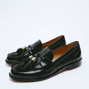 Zara | Shoes | Nwot Zara Black Patent Leather Tasseled  display picture 1